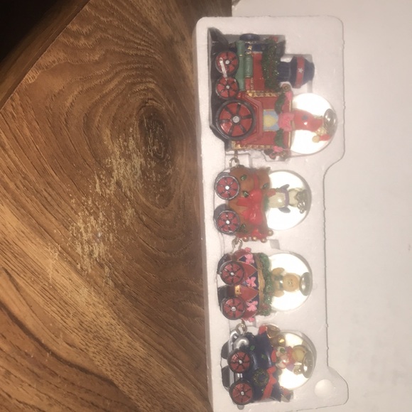 Santa n friends water globe mini train by Holiday Classics collection. Roughly - Picture 6 of 14